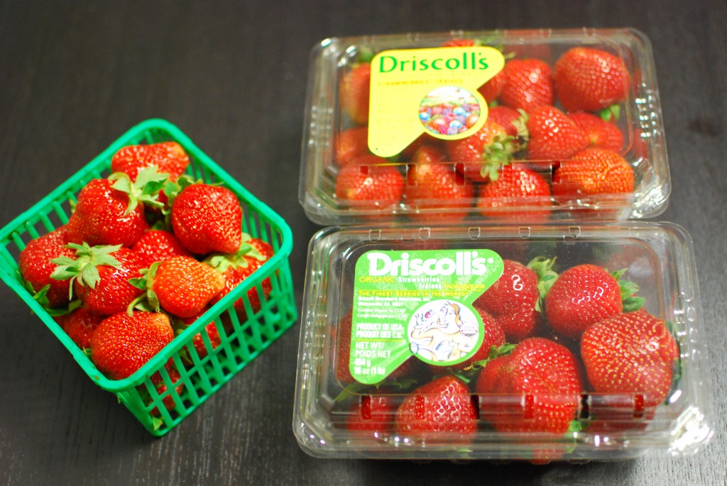 Strawberries Local vs. imported vs. organic