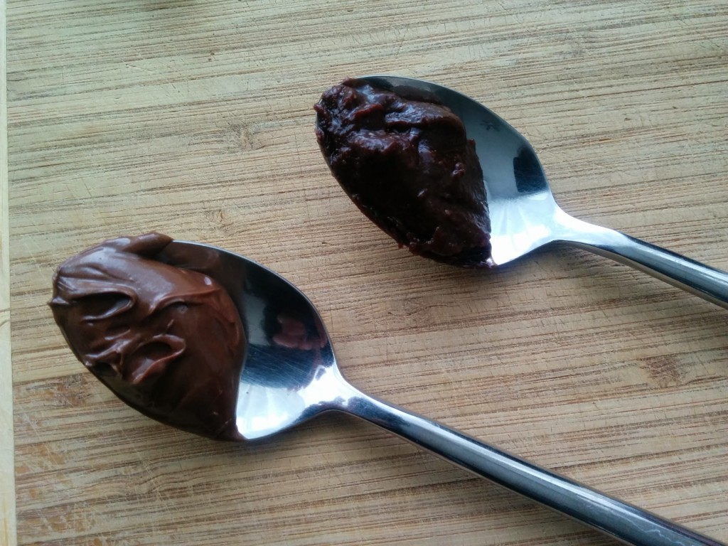spoonfuls of Nutella and hazelnut chocolate spread